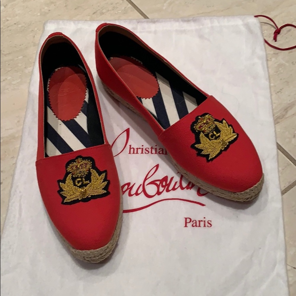 Authentic Christian louboutin espadrille
